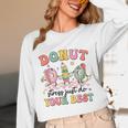 Groovy Donut Stress Just Do Your Best Testing Day Teachers Unisex Long Sleeve T-Shirt, funny design