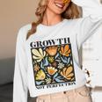 Growth Not Perfection Abstract Florals SPED Teacher Unisex Long Sleeve T-Shirt, funny design Growth Not Perfection Abstract Florals SPED Teacher Unisex Long Sleeve T-Shirt, funny design