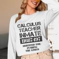 Halloween Calculus Teacher Prisoner Costume Unisex Long Sleeve T-Shirt, funny design Halloween Calculus Teacher Prisoner Costume Unisex Long Sleeve T-Shirt, funny design