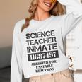 Halloween Science Teacher Prisoner Costume Unisex Long Sleeve T-Shirt, funny design Halloween Science Teacher Prisoner Costume Unisex Long Sleeve T-Shirt, funny design