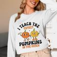 Halloween Teacher I Teach The Cutest Pumpkins In The Patch Unisex Long Sleeve T-Shirt, funny design