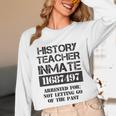 Halloween History Teacher Prisoner Costume Unisex Long Sleeve T-Shirt, funny design