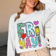 Happy Fri-Yay Friday Lovers Fun Teacher Life FriYay Weekend Unisex Long Sleeve T-Shirt, funny design