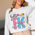 Hello TK Transitional Kindergarten Back To School Teacher Unisex Long Sleeve T-Shirt, funny design Hello TK Transitional Kindergarten Back To School Teacher Unisex Long Sleeve T-Shirt, funny design
