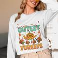 Humor I Teach The Cutest Turkeys Thanksgiving Teacher Unisex Long Sleeve T-Shirt, funny design