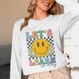 Let's Learn Today Smile Face Back To School For Teacher Kids Unisex Long Sleeve T-Shirt, funny design
