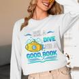Librarian Teacher Dive Into A Good Book Reading Premium Tri-Blend Unisex Long Sleeve T-Shirt, funny design Librarian Teacher Dive Into A Good Book Reading Premium Tri-Blend Unisex Long Sleeve T-Shirt, funny design