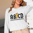 Lightning Pencil Rock'n Roll ABCD Teacher Back To School Kid Unisex Long Sleeve T-Shirt, funny design