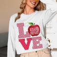 Love Kindergarten Cute Apple School Teacher Unisex Long Sleeve T-Shirt, funny design Love Kindergarten Cute Apple School Teacher Unisex Long Sleeve T-Shirt, funny design