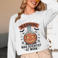 Mad Scientist Pumpkin Science Teacher Halloween Costume Kids Unisex Long Sleeve T-Shirt, funny design Mad Scientist Pumpkin Science Teacher Halloween Costume Kids Unisex Long Sleeve T-Shirt, funny design