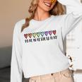 Music Teacher Hearts Music Teaching Unisex Long Sleeve T-Shirt, funny design