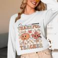 One Thankful Teacher Thanksgiving Groovy Fall Autumn Teacher Unisex Long Sleeve T-Shirt, funny design One Thankful Teacher Thanksgiving Groovy Fall Autumn Teacher Unisex Long Sleeve T-Shirt, funny design