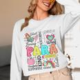 Para Paraprofessional Paraeducator Teacher Back To School Unisex Long Sleeve T-Shirt, funny design