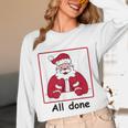 Retro All Done Christmas Special Ed Teacher Team Santa Women Unisex Long Sleeve T-Shirt, funny design Retro All Done Christmas Special Ed Teacher Team Santa Women Unisex Long Sleeve T-Shirt, funny design