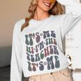 Retro IT'S ME Hi I'm The TEACHER Groovy Testing Squad Pink Unisex Long Sleeve T-Shirt, funny design Retro IT'S ME Hi I'm The TEACHER Groovy Testing Squad Pink Unisex Long Sleeve T-Shirt, funny design