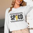 Retro SPED Teacher Pencil Lightning Bolt Back To School Unisex Long Sleeve T-Shirt, funny design
