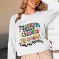 Retro Teaching Future Leaders Groovy Teacher Back To School Unisex Long Sleeve T-Shirt, funny design Retro Teaching Future Leaders Groovy Teacher Back To School Unisex Long Sleeve T-Shirt, funny design