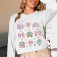 School Pencils And Bows Teacher Bow Coquette Pencil Girls Unisex Long Sleeve T-Shirt, funny design School Pencils And Bows Teacher Bow Coquette Pencil Girls Unisex Long Sleeve T-Shirt, funny design