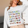 SPANISH ALPHABET MAESTRA SPANISH TEACHER Unisex Long Sleeve T-Shirt, funny design SPANISH ALPHABET MAESTRA SPANISH TEACHER Unisex Long Sleeve T-Shirt, funny design