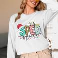 SPED Squad Special Education Teacher Autism Christmas Women Unisex Long Sleeve T-Shirt, funny design