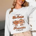 I Teach The Cutest Pumpkins In The Patch Retro Teacher Fall Unisex Long Sleeve T-Shirt, funny design