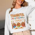 Teach Thanksgiving Teacher Thankful For My Preschool Turkeys Unisex Long Sleeve T-Shirt, funny design