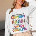 Teacher We Are Like a Box Of Crayons Back To School Unisex Long Sleeve T-Shirt, funny design Teacher We Are Like a Box Of Crayons Back To School Unisex Long Sleeve T-Shirt, funny design