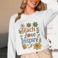 Teacher Inspire Love Unisex Long Sleeve T-Shirt, funny design
