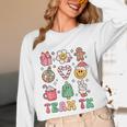 Team TK Teacher Christmas Groovy Smile Face Girl Boy Kid TK Unisex Long Sleeve T-Shirt, funny design Team TK Teacher Christmas Groovy Smile Face Girl Boy Kid TK Unisex Long Sleeve T-Shirt, funny design
