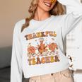 Thankful Teacher Retro Groovy Thanksgiving Fall Women Men Unisex Long Sleeve T-Shirt, funny design Thankful Teacher Retro Groovy Thanksgiving Fall Women Men Unisex Long Sleeve T-Shirt, funny design