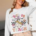 Trick Or Teach Groovy Teacher Halloween Retro Floral Ghost Unisex Long Sleeve T-Shirt, funny design Trick Or Teach Groovy Teacher Halloween Retro Floral Ghost Unisex Long Sleeve T-Shirt, funny design