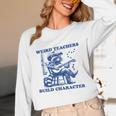Weird Teachers Build Character Shirt Raccoon Teacher Unisex Long Sleeve T-Shirt, funny design