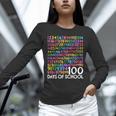 100th Day Of School Teacher Kids 100 Days Math Numbers Unisex Long Sleeve T-Shirt, novelty gifts, funny gifts