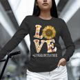 4th Grade Teacher Love Autumn Fall Sunflower Appreciation Unisex Long Sleeve T-Shirt, novelty gifts, funny gifts