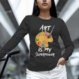 Art Is My Superpower Drawing Art Teacher Artists Unisex Long Sleeve T-Shirt, novelty gifts, funny gifts