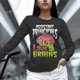 Assistant Principals Love Brains Zombie Teacher Halloween Unisex Long Sleeve T-Shirt, novelty gifts, funny gifts