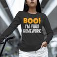 Boo I'm Your Homework Halloween Teacher Costume Unisex Long Sleeve T-Shirt, novelty gifts, funny gifts Boo I'm Your Homework Halloween Teacher Costume Unisex Long Sleeve T-Shirt, novelty gifts, funny gifts