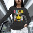 Bruh It's Fri-Yay Friday Weekend Smile Face Teacher Student Unisex Long Sleeve T-Shirt, novelty gifts, funny gifts