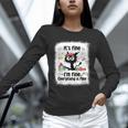 Cat It's Fine I'm Fine Everything Is Fine Teacher Life Unisex Long Sleeve T-Shirt, novelty gifts, funny gifts Cat It's Fine I'm Fine Everything Is Fine Teacher Life Unisex Long Sleeve T-Shirt, novelty gifts, funny gifts