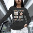 Communication Looks Different For Everyone SPED Teacher ASD Unisex Long Sleeve T-Shirt, novelty gifts, funny gifts Communication Looks Different For Everyone SPED Teacher ASD Unisex Long Sleeve T-Shirt, novelty gifts, funny gifts