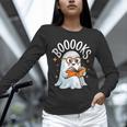 Cute Ghost Reading Book Librarian Teacher Halloween Costume Unisex Long Sleeve T-Shirt, novelty gifts, funny gifts