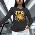 Fall Teacher Pumpkin Coquette Bow Autumn Classroom Unisex Long Sleeve T-Shirt, novelty gifts, funny gifts Fall Teacher Pumpkin Coquette Bow Autumn Classroom Unisex Long Sleeve T-Shirt, novelty gifts, funny gifts