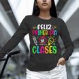 Feliz Primer Dia De Clases Kids Girl Teacher Spanish School Unisex Long Sleeve T-Shirt, novelty gifts, funny gifts