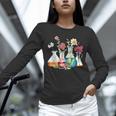 Floral Beakers Chemistry Lab Teacher Unisex Long Sleeve T-Shirt, novelty gifts, funny gifts