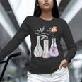 Flowers Test Tube Chemistry Student Science Teacher Women Unisex Long Sleeve T-Shirt, novelty gifts, funny gifts