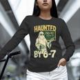 Halloween Costume Haunted By 67 Ghost Math Teacher Professor Unisex Long Sleeve T-Shirt, novelty gifts, funny gifts