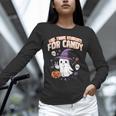 Halloween Teacher Trade Students For Candy Costume Women Unisex Long Sleeve T-Shirt, novelty gifts, funny gifts