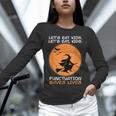Halloween Teacher Witch Lets Eat Kids Punctuation Unisex Long Sleeve T-Shirt, novelty gifts, funny gifts Halloween Teacher Witch Lets Eat Kids Punctuation Unisex Long Sleeve T-Shirt, novelty gifts, funny gifts