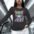 Happy Dot Day Colorful Polka Dot Cat Kitten Teachers Kids Unisex Long Sleeve T-Shirt, novelty gifts, funny gifts