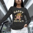 Happy Fri Yay Retro French Fries Friday Lovers Fun Teacher Unisex Long Sleeve T-Shirt, novelty gifts, funny gifts